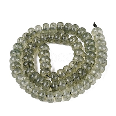 Imitation Jade Crackle Glass Beads Strands GLAA-Q108-05A-A04-1