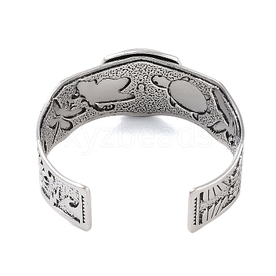 Constellation Alloy Open Cuff Bangles for Women Men BJEW-C064-01AS-04-1