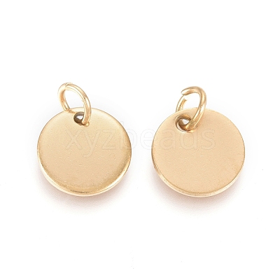 Ion Plating(IP) 304 Stainless Steel Charms EJEW-L238-03C-G-1