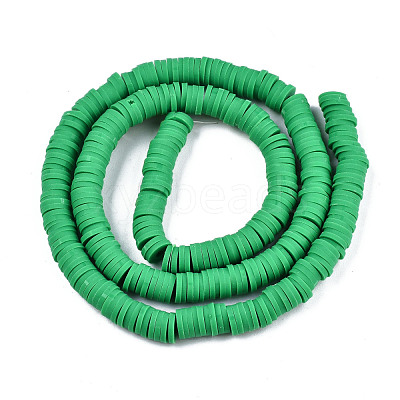 Handmade Polymer Clay Beads Strands CLAY-R089-6mm-022-1