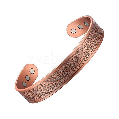 Alloy Magnetic Cuff Bangles for Woman Men PW-WG11C77-01-1