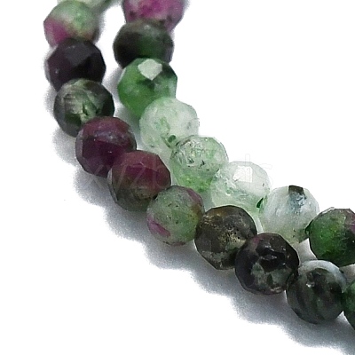 Natural Ruby in Zoisite Beads Strands G-P457-A01-29-1