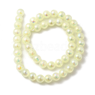 Plating Natural Selenite Beads Strands G-G120-A01-01-04-1