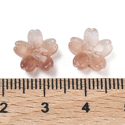 Dyed & Heated Glass Bead Caps GLAA-Z019-03G-1
