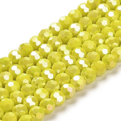 Opaque Glass Beads Stands EGLA-A035-P6mm-B04-1