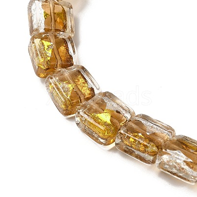 Handmade Gold Foil and Silver Foil Lampwork Beads FOIL-C001-01A-05-1