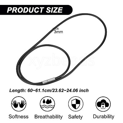 Braided Waxed Polyester Round Cords FIND-WH0136-59B-01-1