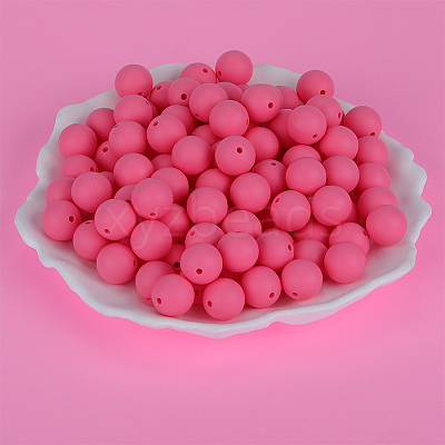 Round Silicone Focal Beads SI-JX0046A-07-1