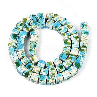 Spray Painted Synthetic Turquoise Beads Strands TURQ-T004-13C-1