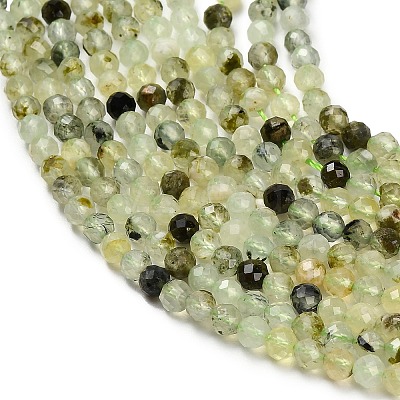 Natural Prehnite Beads Strands G-F838-A01-4mm-1