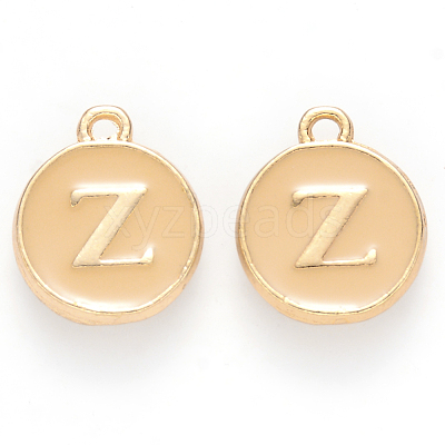 Golden Plated Alloy Enamel Charms ENAM-S118-06Z-1