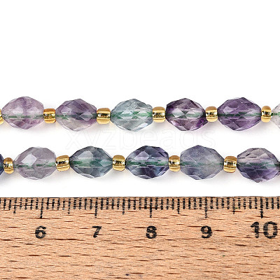 Natural Colorful Fluorite Beads Strands G-N342-53-8x6-11-1