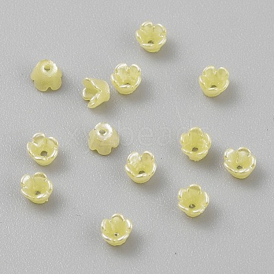 Opaque Resin Bead Caps RESI-CJC0015-29D-1