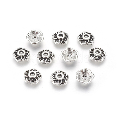 Tibetan Style Alloy Bead Caps LS-LF0459Y-NF-1