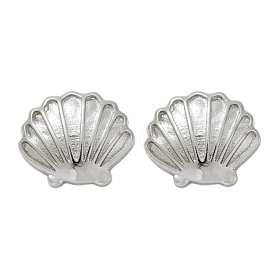 Brass Stud Earrings EJEW-R032-02P-1