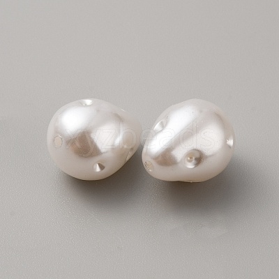 ABS Plastic Imitation Pearl Beads KY-WH0048-40F-1