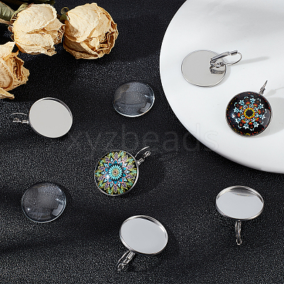 DIY Blank Dome Earring Making Kit DIY-UN0052-10-1