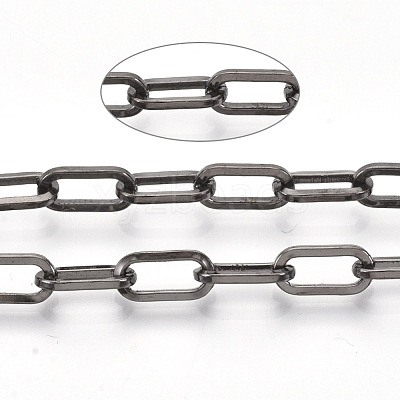 Unwelded Iron Paperclip Chains CH-S125-02E-B-1