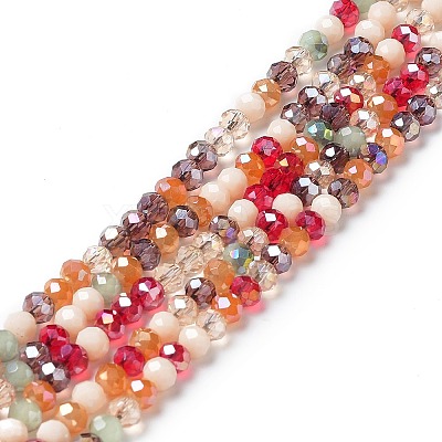 Glass Beads Strands X-EGLA-A034-M4mm-05-1