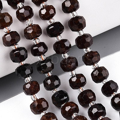 Natural Orange Garnet Beads Strands G-N327-08A-04-1