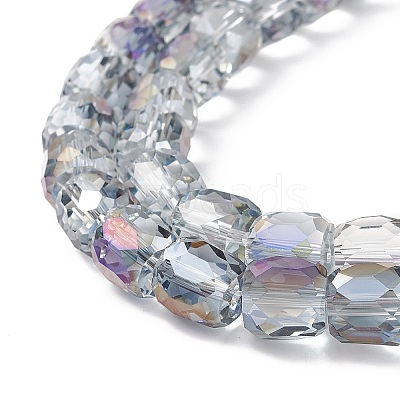 Electroplate Opaque Glass Beads GLAA-F108-10A-15-1