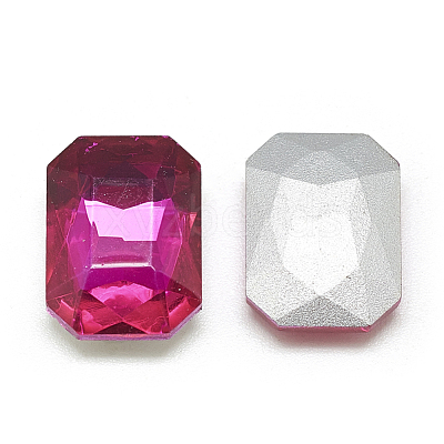 Pointed Back Glass Rhinestone Cabochons RGLA-T079-10x14mm-09-1