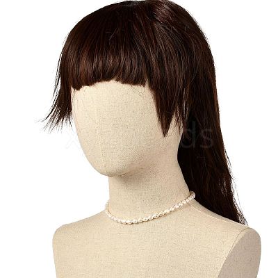 Vintage Natural Pearl Beaded Necklace for Birthday Mother's Day Gift NJEW-JN03680-1