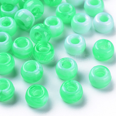 Acrylic European Beads MACR-S375-002B-01-1