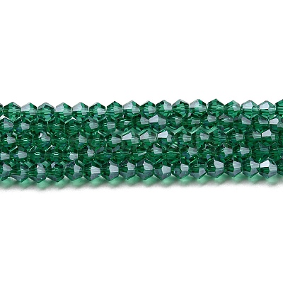 Transparent Electroplate Glass Beads Strands EGLA-A039-T4mm-A10-1