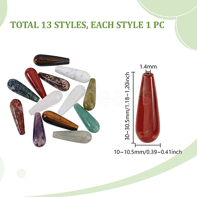 13Pcs 13 Styles Natural Mixed Gemstone Beads Sets G-GA0001-89-1