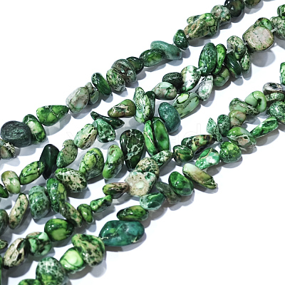 Natural Imperial Jasper Bead Strands G-P444-05E-1