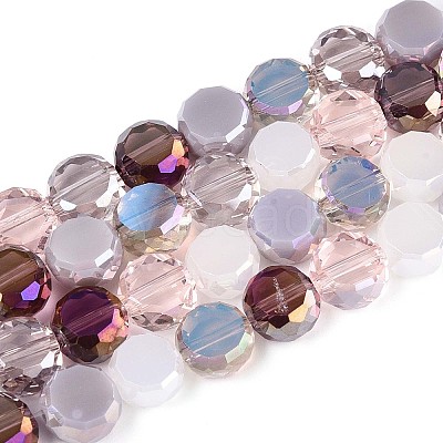 Electroplate Glass Beads Strands EGLA-N022-03A-A02-1