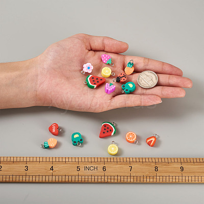Handmade Polymer Clay Charms CLAY-KS0001-01-1