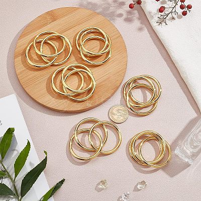 Iron Napkin Rings AJEW-FG0001-65-1