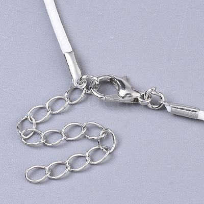 Waxed Cotton Cord Necklace Making MAK-S032-1.5mm-B20-1