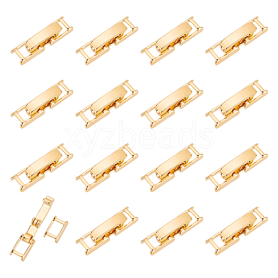 20 Sets Eco-Friendly Brass Watch Band Clasps KK-DC0001-63-1