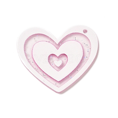 Transparent Plastic Pendants LS-KY-P014-01A-1