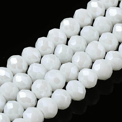 Electroplate Glass Beads Strands EGLA-A034-P10mm-A02-1