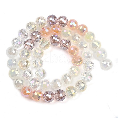 Electroplate Glass Beads Strands EGLA-B011-05B-8mm-1