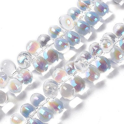 Electroplate Glass Beads Strands EGLA-L031-AB01-1