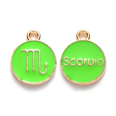 Alloy Enamel Pendants LS-ENAM-S124-01B-06L-1