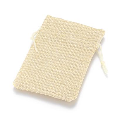 Burlap Packing Pouches Drawstring Bags ABAG-Q050-10x14-13-1