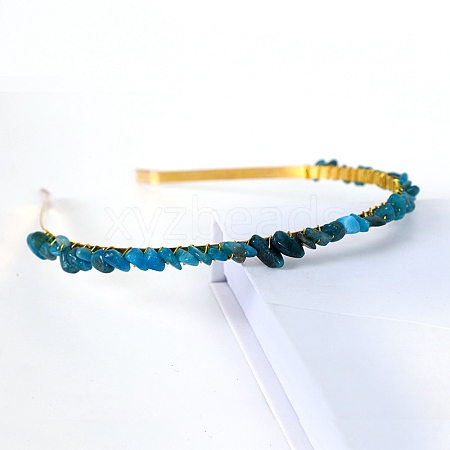 Natural Apatite Hair Bands PW-WGC1C33-14-1