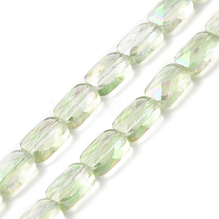 Transparent Electroplate Glass Beads Strands EGLA-I017-03-FR03-1