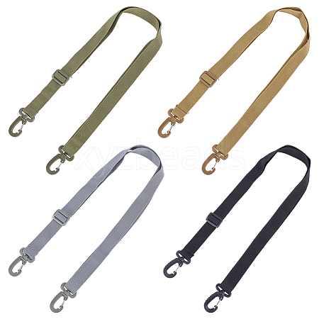 WADORN 4Pcs 4 Colors Nylon Adjustable Tactical Bag Handles FIND-WR0007-74-1