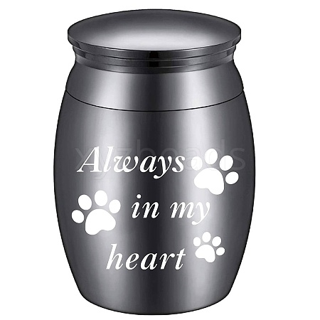 CREATCABIN Stainless Steel Cremation Urn AJEW-CN0001-89C-1