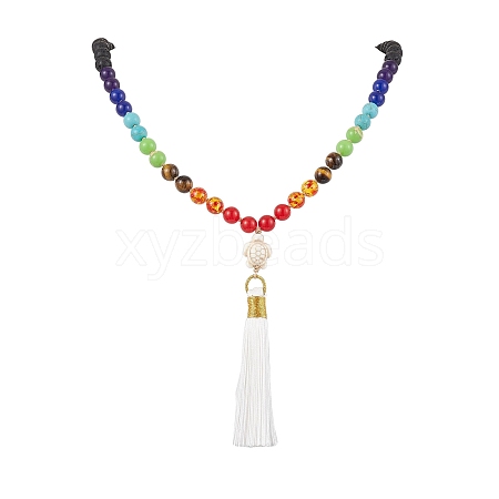 Gemstone Pendant Necklaces NJEW-JN04761-1