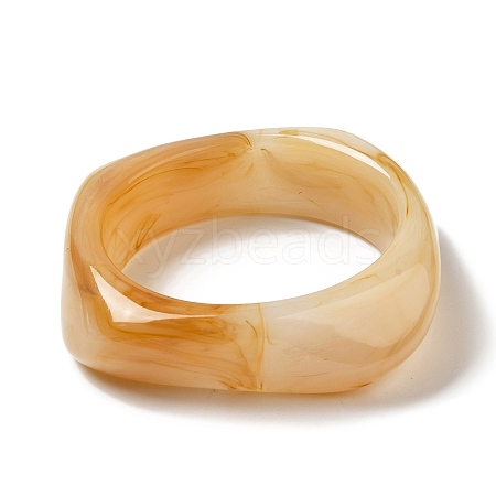 Imitation Marble Acrylic Bangle for Women BJEW-A141-02-1