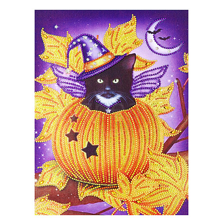 Halloween Cat DIY Diamond Painting Kit PW-WG64C0C-01-1