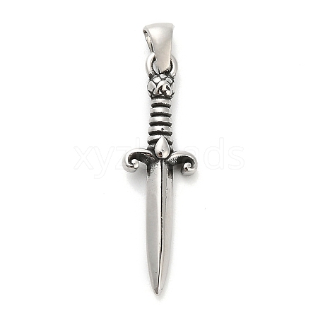 316 Surgical Stainless Steel Pendants LS-STAS-A123-04A-AS-1